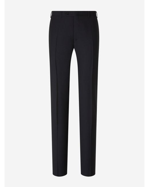 Canali Black Wool Suit for men