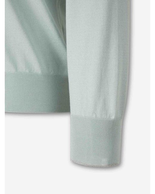 Santa Eulalia Blue Crew Neck Sweater for men