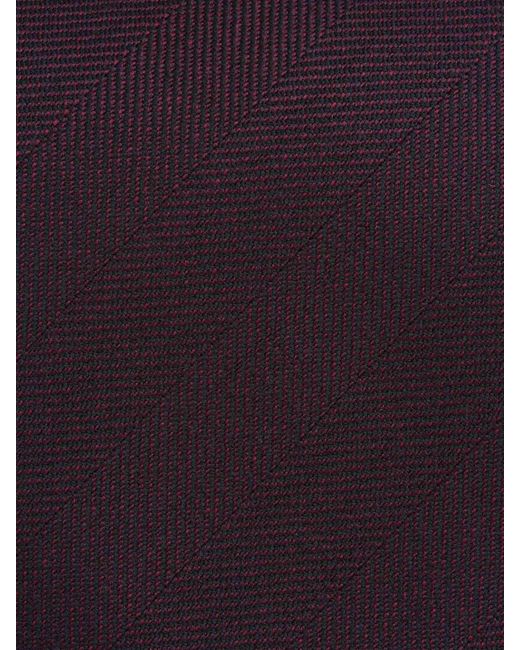 Santa Eulalia Purple Silk Plain Tie for men