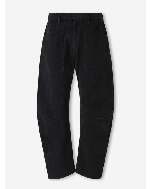 Nili Lotan Black Shon Corduroy Trousers