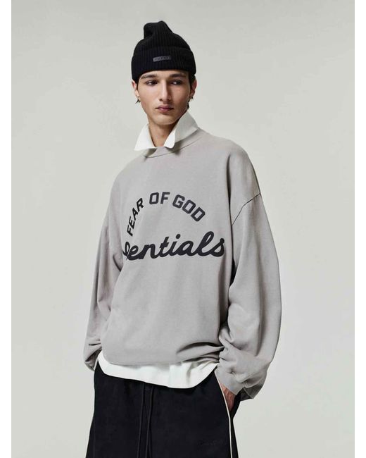 Fear Of God Gray 90S Training Sweatshirt for men