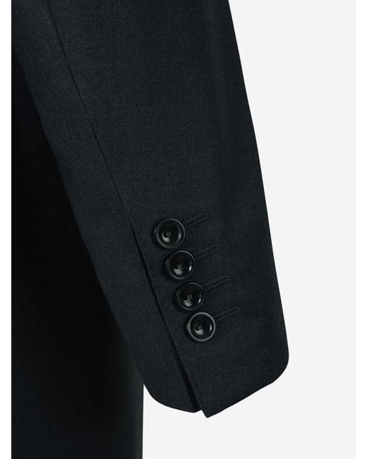 Canali Black Wool Morning Suit for men