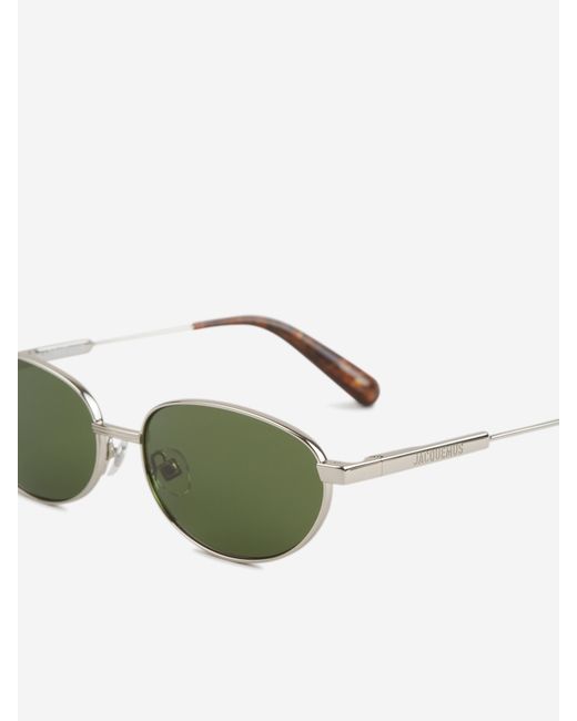 Jacquemus Green Oval Sunglasses for men