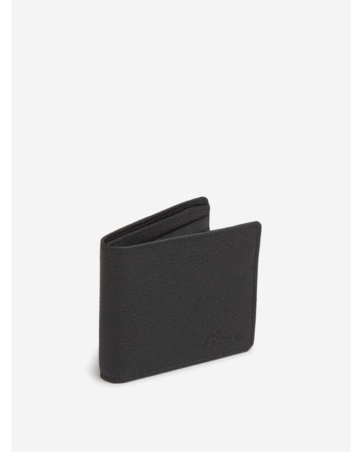 Brioni Black Leather Wallet for men