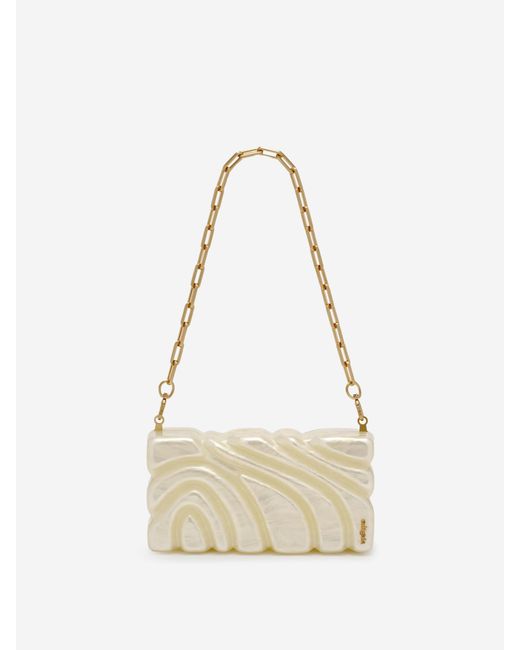 Cult Gaia Natural Aura Clutch Bag