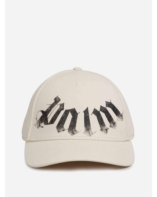 Palm Angels Natural Cotton Cap With Logo for men