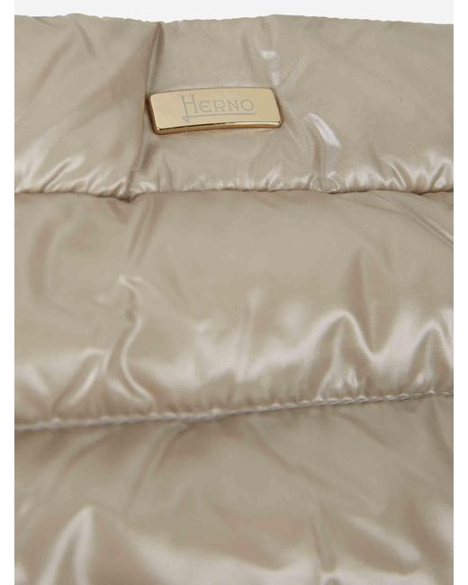 Herno White Short Point Down Jacket