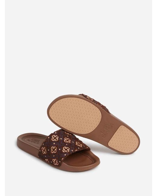 Casablanca Brown Monogram Sandals for men