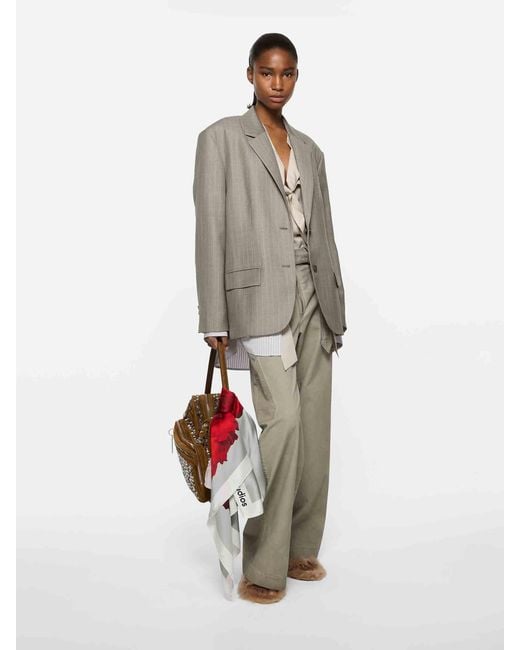 Blazer Superposé Acne en coloris Gray