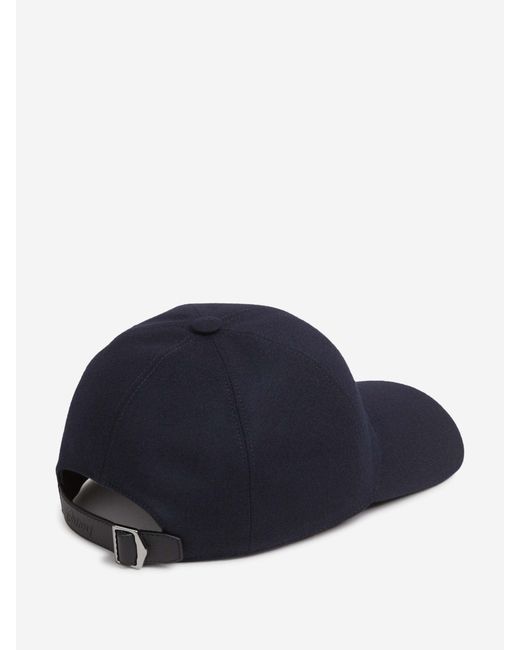 Brioni Blue Cotton Cap Logo for men