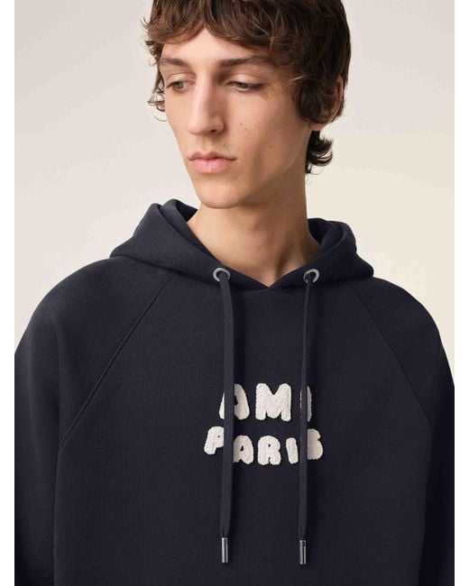 Sudadera Capucha Algodón AMI de hombre de color Blue
