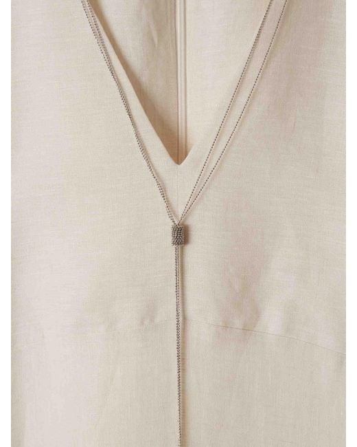 Peserico Natural Midi Dress