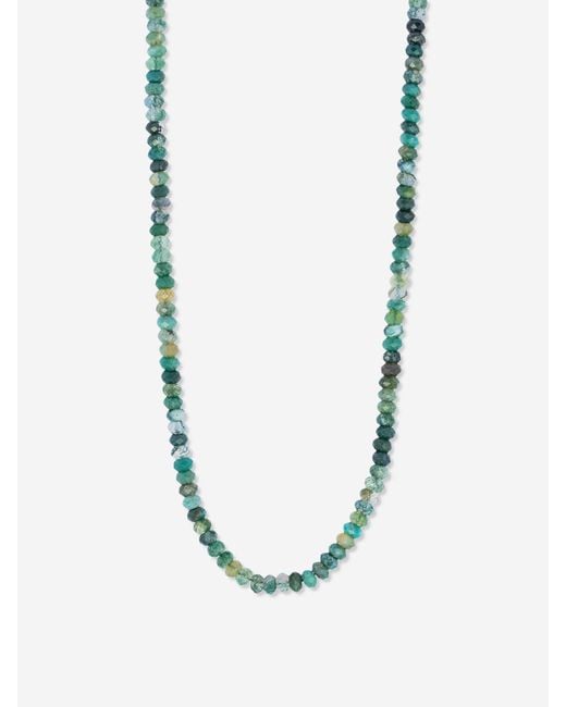 Tateossian Blue Node Bead Necklace for men