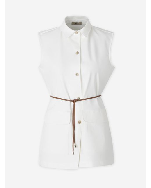 Herno White Dense Rome Vest