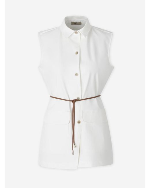 Chaleco Dense Rome Herno de color White