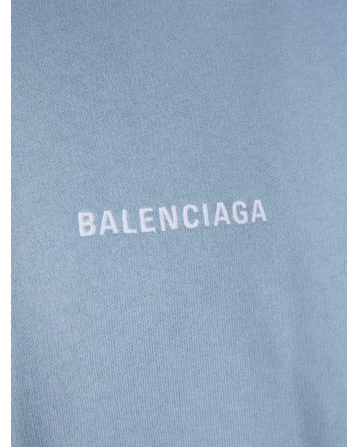 Balenciaga Blue Zip-Up Hoodie for men
