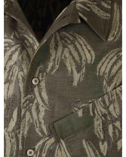 Jacquemus Hemd Mit Aloe-Print in Natural für Herren