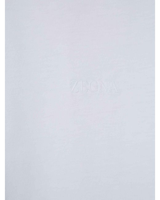 Zegna White Short Sleeve T-Shirt for men