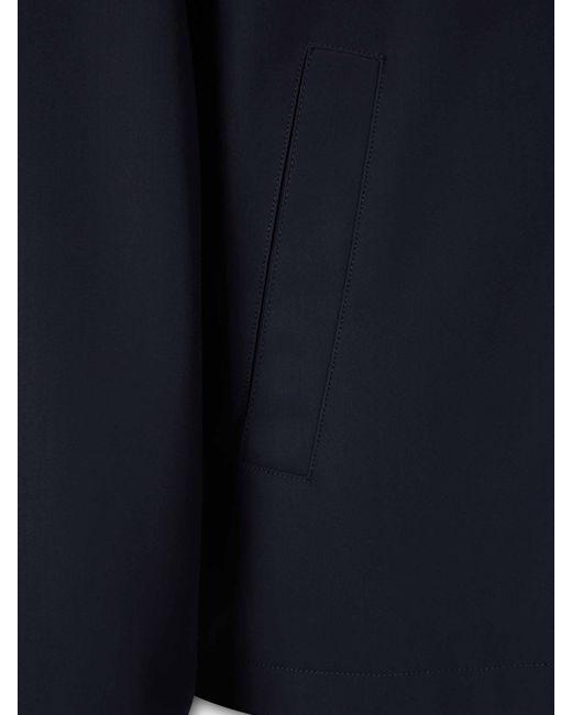 Herno Blue Technical Overshirt for men