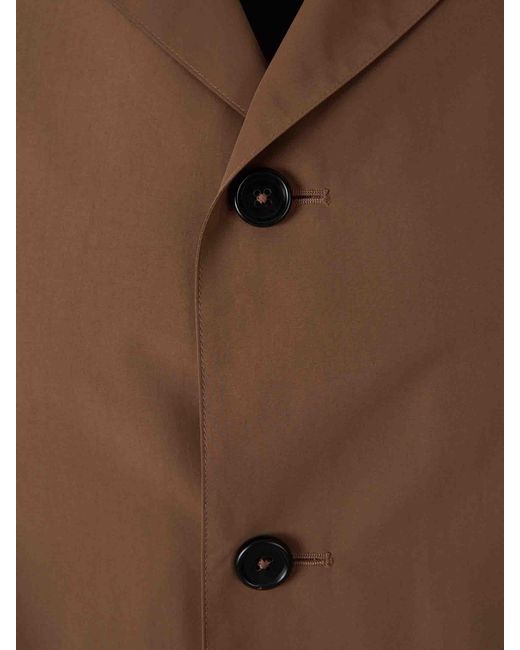 Jil Sander Brown Casual Technical Jacket for men