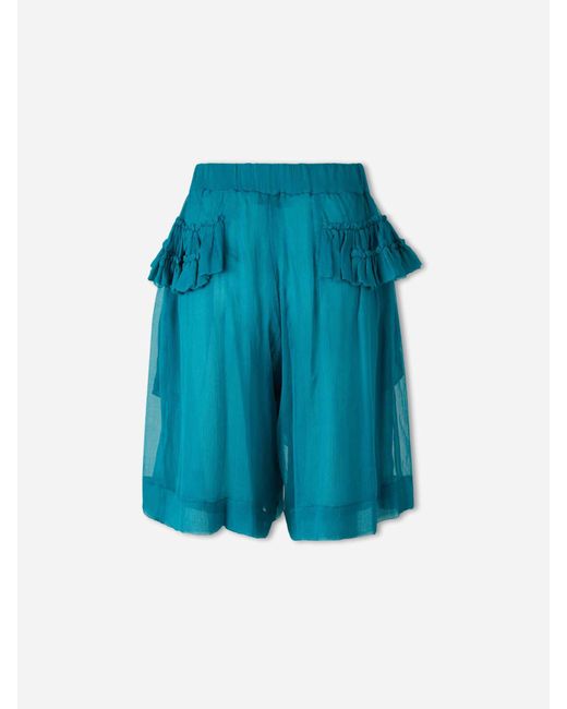 Dries Van Noten Blue Pacuna Bermuda Shorts