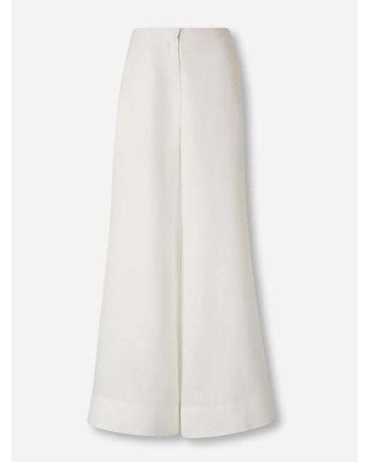 ANDRES OTALORA White Wide Pants El Sol