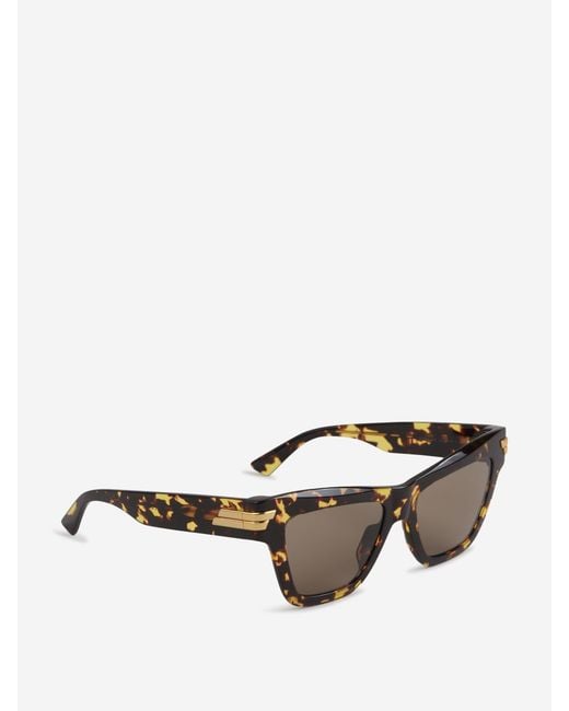 Bottega Veneta Gray Cat-Eye Sunglasses