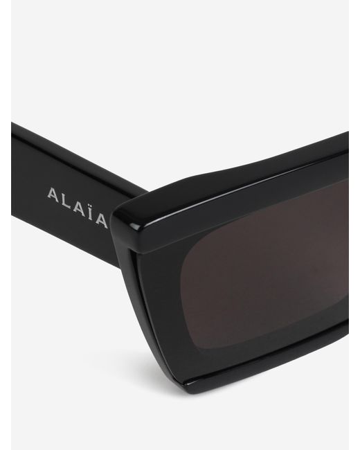 Alaïa Gray Square Glasses