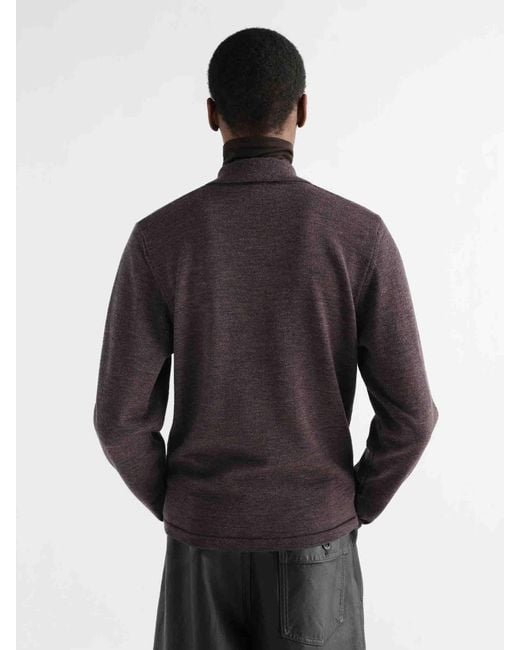 Lemaire Multicolor Polo Knit Wool for men