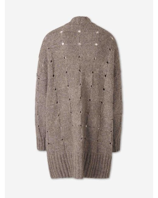 ELY ELY Brown Plaid Cardigan