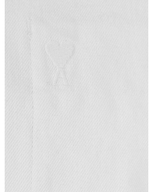 AMI White Zip-Up Jacket for men