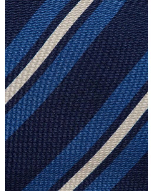 Corbata Seda Listada Santa Eulalia de hombre de color Blue