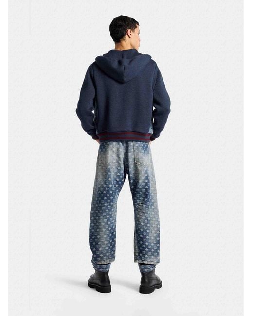 DSquared² Blue D2 Monogram Jeans for men