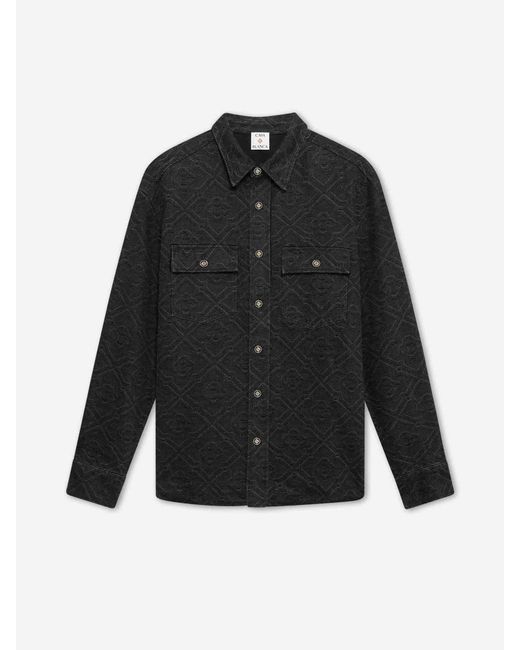 Casablanca Black All-Over Monogram Shirt for men