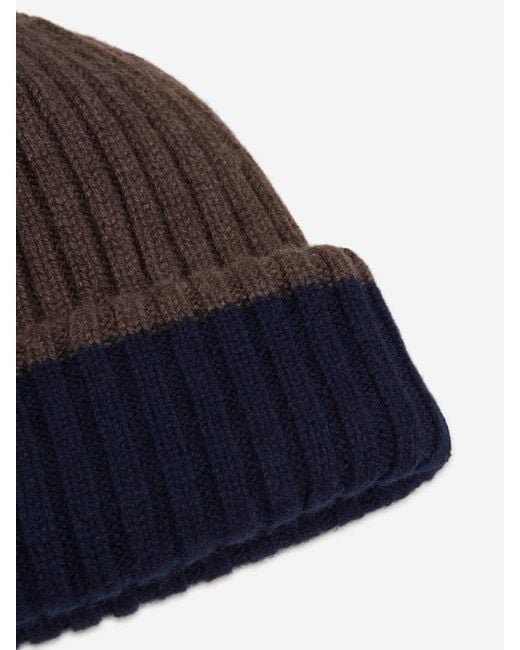 Cappello Bicolore Doppio di Fedeli in Brown da Uomo