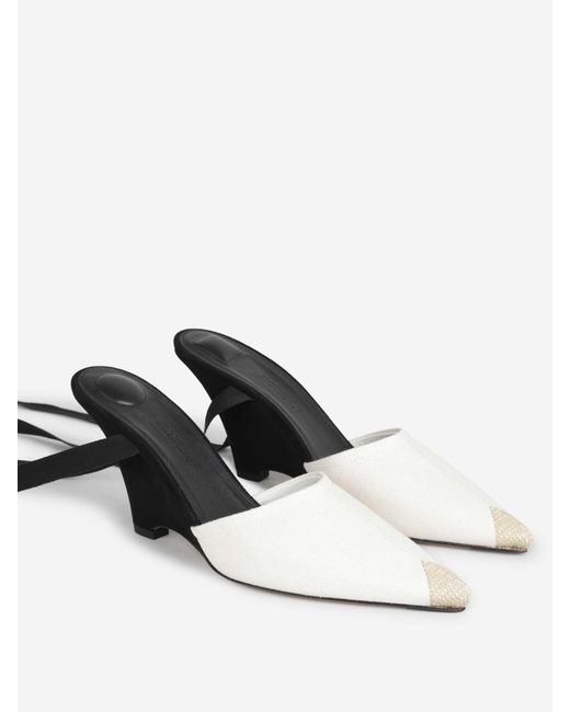 Jacquemus White Mules Les Espadrilles Hautes
