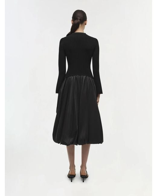 Jonathan Simkhai Black Kenlie Midi Dress