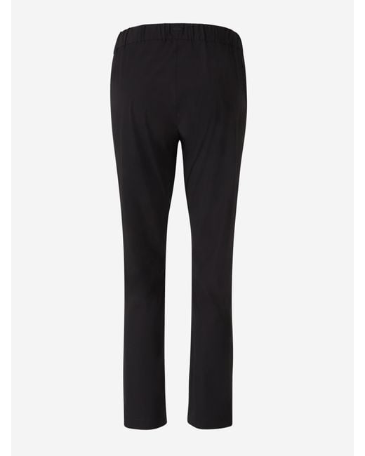 Herno Black Plain Elastic Pants