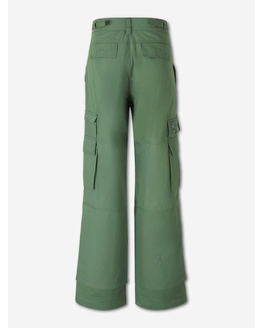 Carrera Green Wide Leg Pants Cargo for men