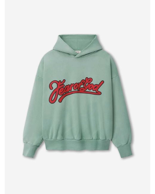 Fear Of God Green Classic Hoodie for men