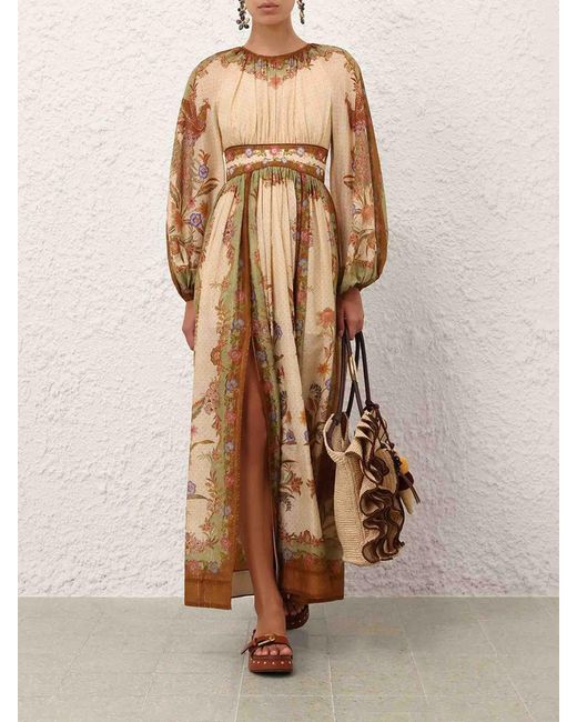 Zimmermann Natural Indra Maxi Dress