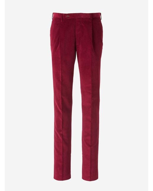 Santa Eulalia Red Chinos With Pleats for men