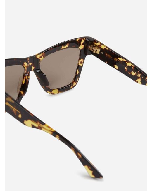 Bottega Veneta Gray Cat-Eye Sunglasses