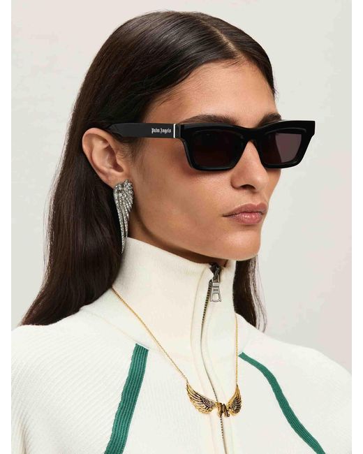 Occhiali Da Sole Melrose di Palm Angels in Black da Uomo