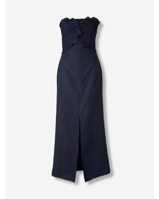 ANDRES OTALORA Blue Maxi Dress Bajo Palmera