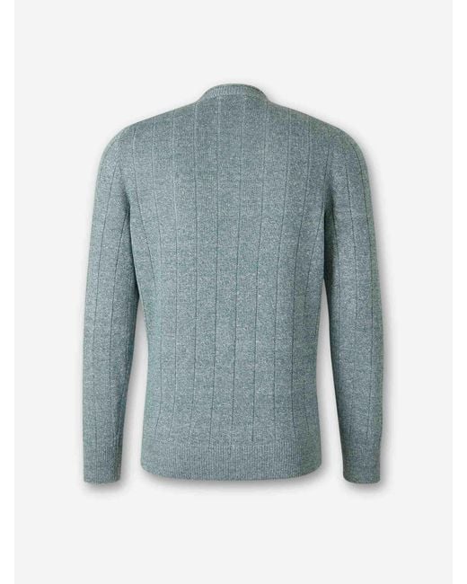 Santa Eulalia Blue Crew Neck Sweater for men
