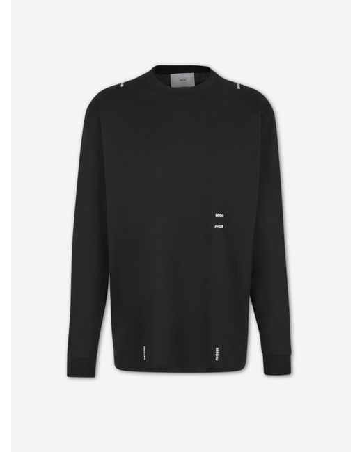 Setchu Black Knit T-Shirt for men