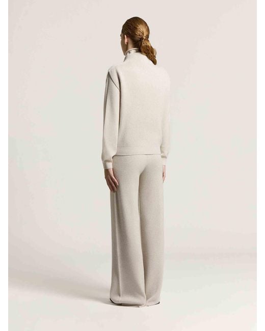 Peserico White Turtleneck Sweater