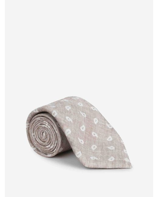 Zegna Multicolor Paisley Tie for men