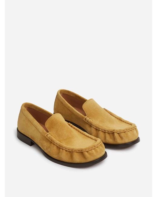 Dries Van Noten Multicolor Gathered Suede Loafers